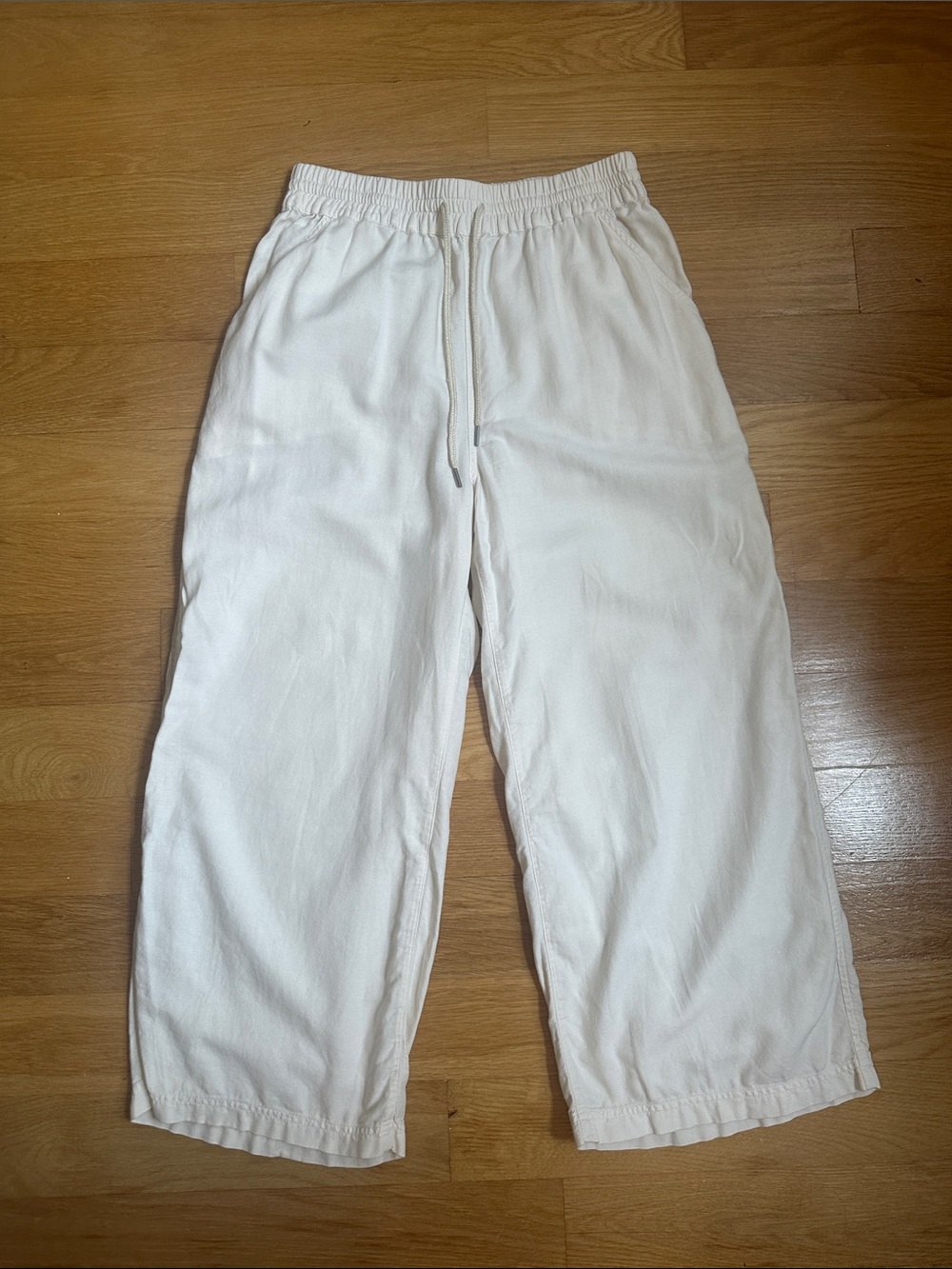 COMMUNITY Drawstring Pants in White - Size Small